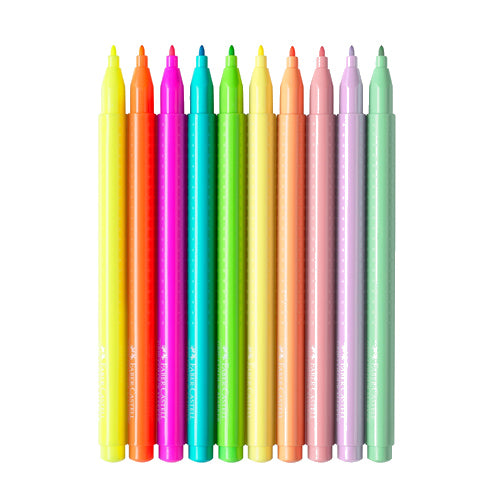 Faber-Castell Grip-Tuscher, 10 Stk. - Neon und Pastell