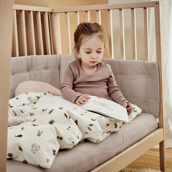 Leander Laken für Babybett Organic, 2-Pack - Cappuccino