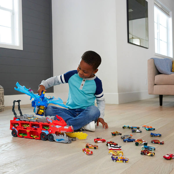 Hot Wheels City Ultimativer Dual-Drachen-Transporter