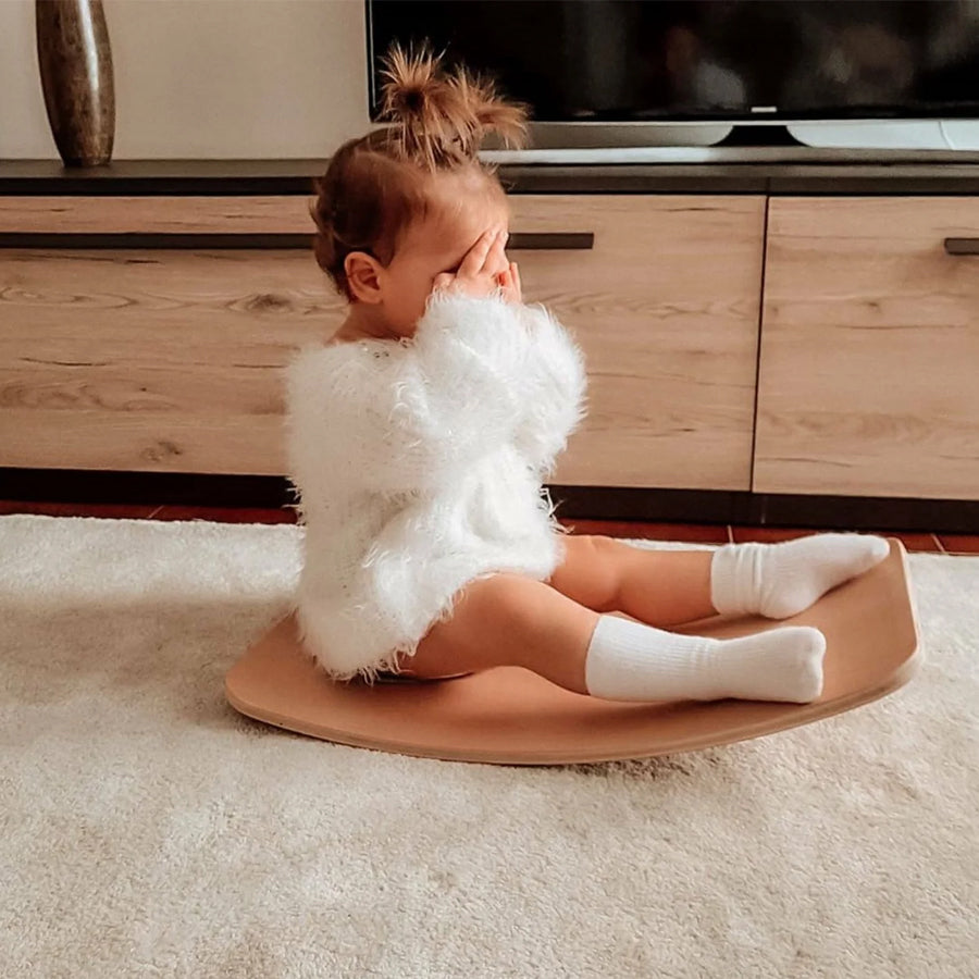 02_CurveLab balancebræt med filt, Little Arc, lys peach 1.jpg