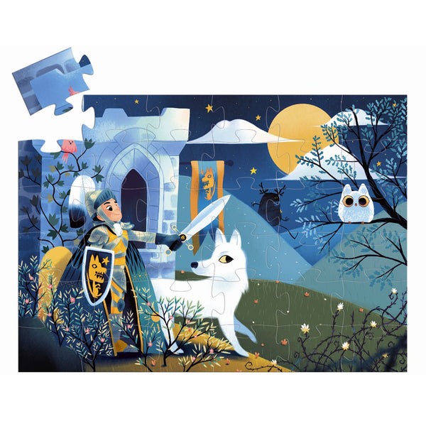 Djeco Silhouetten-Puzzle, Ritter - 36 Teile