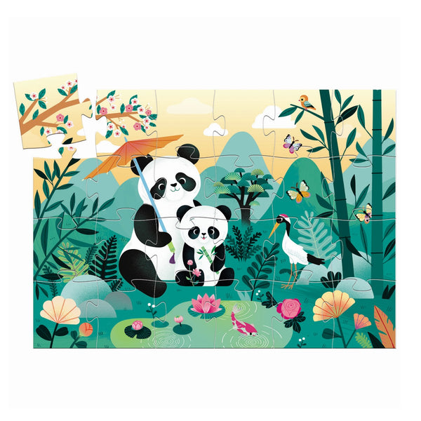 Djeco Silhouettenpuzzle, Panda - 24 Teile
