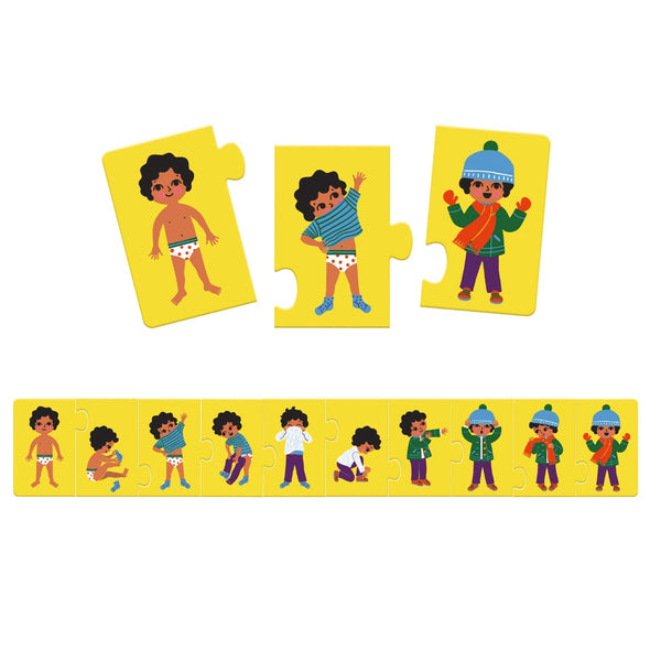 Djeco Lernpuzzle, Ich ziehe mich an