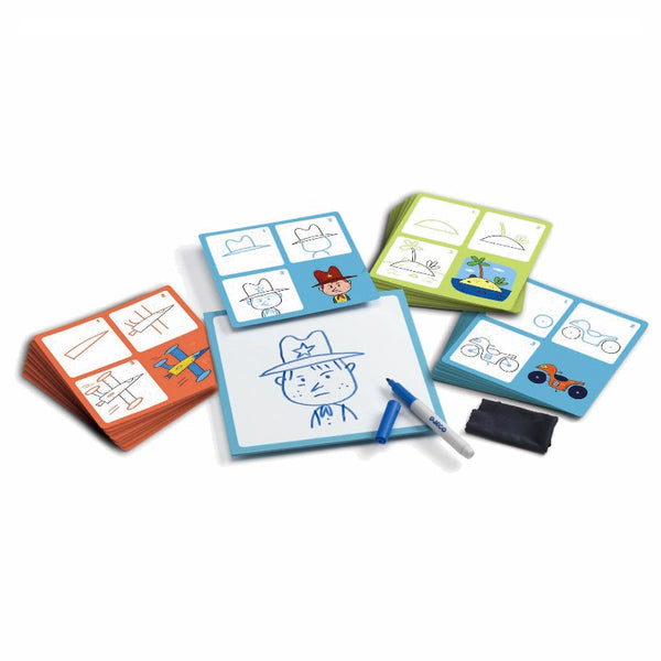 Djeco Djeco Zeichenset – Zeichnen lernen Schritt für Schritt, Arthurs Welt