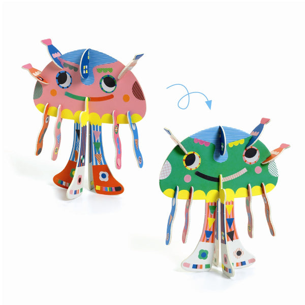 Djeco kreatives Spiel, Kreative Formgebung - 3D Tiere