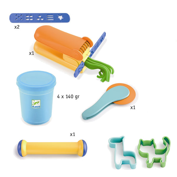 Djeco Knete & Formen, pastell