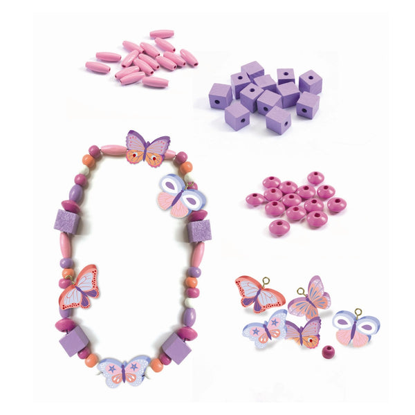Djeco Holzperlen, Schmetterlinge