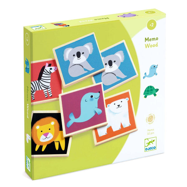 Djeco Holz-Memo, Wilde Tiere