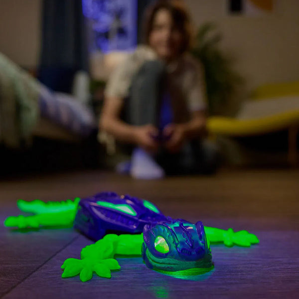 Hex Bots Wand-kletternde Gecko, Leuchtet im Dunkeln