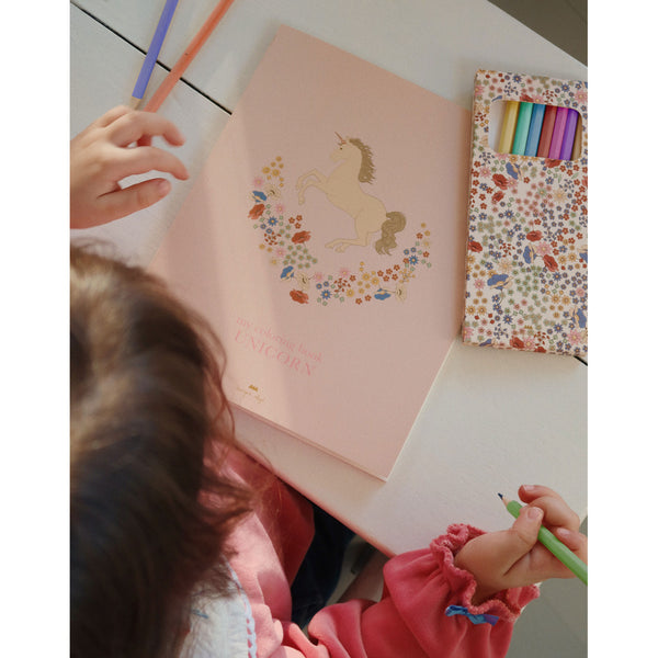 Konges Sløjd Malbücher und Buntstifte, unicorn