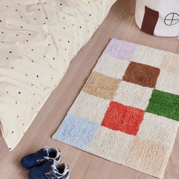 OYOY Chess Teppich, klein Multi