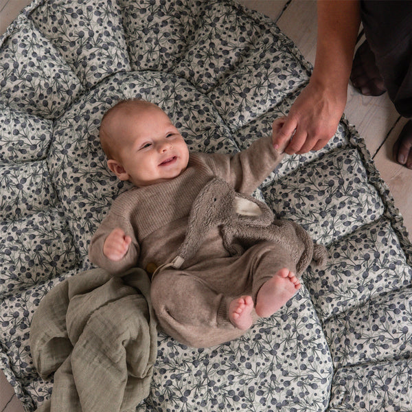 Sebra 3-i-1 Babynest, blau oliv