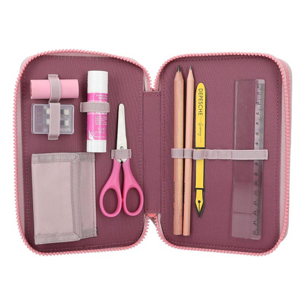 TOPModel Trippel-Federtasche mit LED, BEST FRIENDS