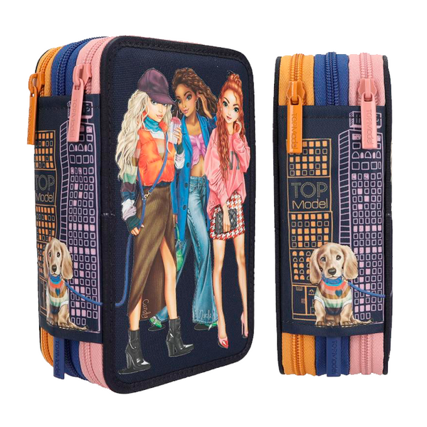 TOPModel 3-Fach-Federtasche City Girls