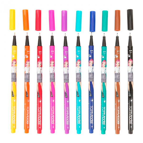 Topmodel Fineliner Set, 10 Farben