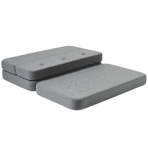 3-Fold Sofa 120 cm, blaugrau, byKlipKlap