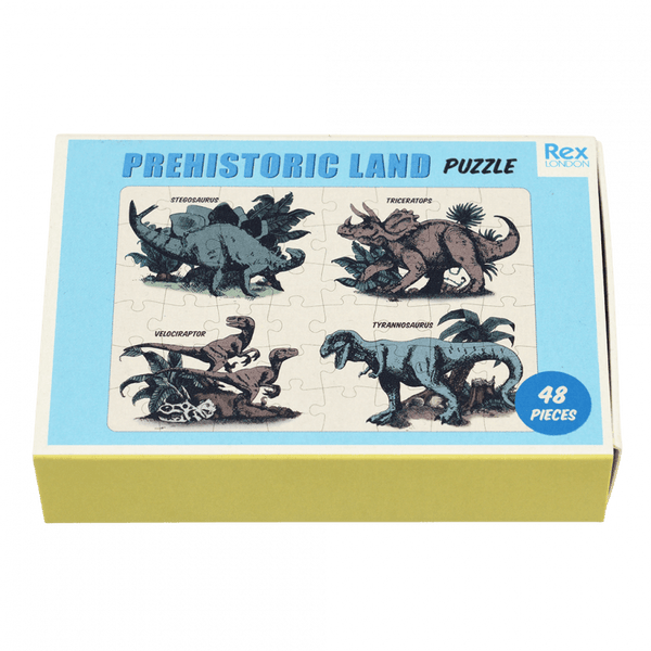 Jigsaw-Puzzle in Streichholzschachtel, Prehistoric Land