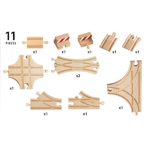 BRIO Schienenset, 11 Teile
