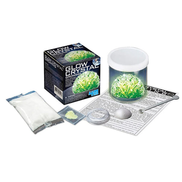 4M KidzLabs Experimentierspielzeug, Kristalle grün, klein