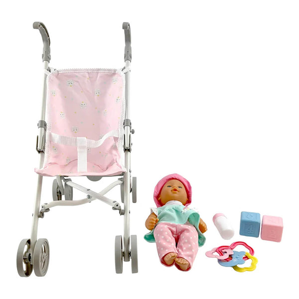 Happy Friend Lotta Puppe 30 cm mit Buggy