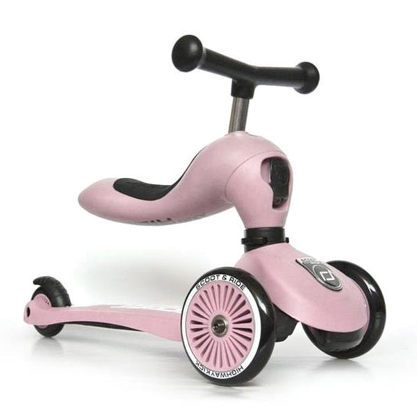 Scoot and Ride 2-i-1 Laufrad, Highway Kick 1 - rose