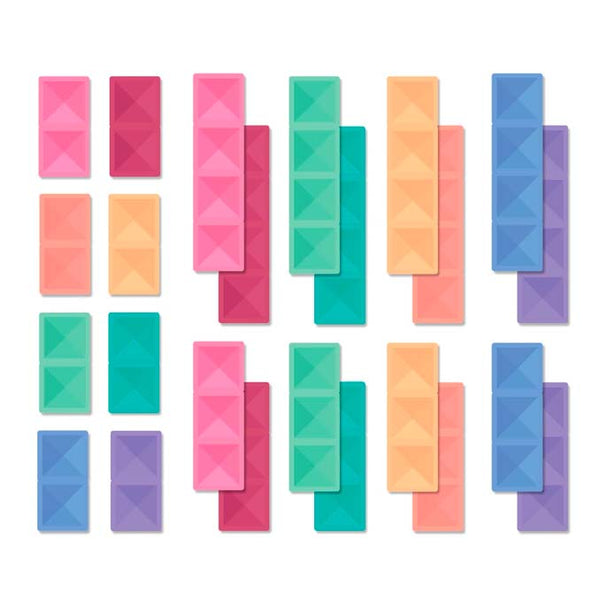 Connetix Pastell Rectangle - 24 Teile