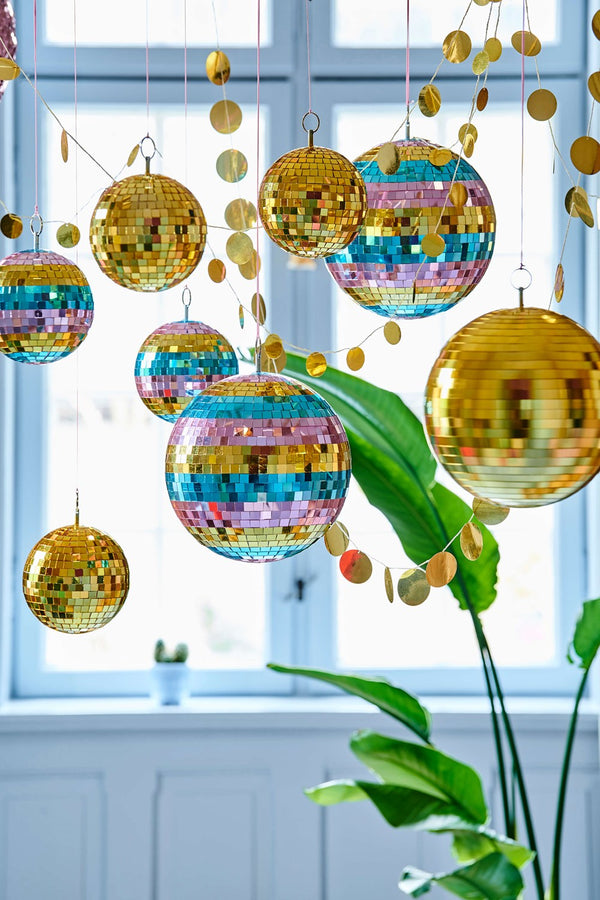 Discokugel groß, gold, Rice