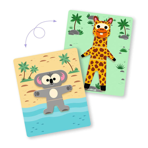 Djeco Inzebox Magnetspiel, Mix'n'Match