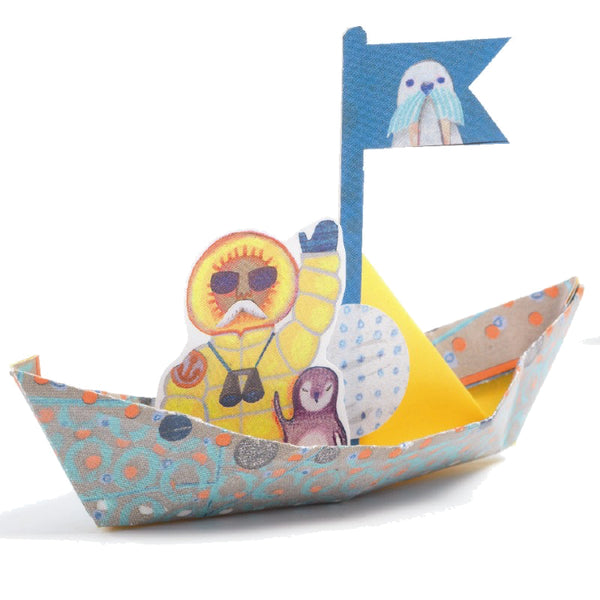 Djeco Kreatives Origami-Set, Papierboote