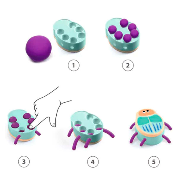 Djeco Knete, Insekten