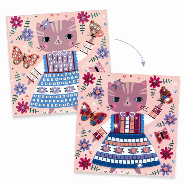 Djeco Kreatives Mosaik, Niedliche Tiere