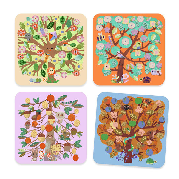 Djeco Filzbilder, Jahreszeiten