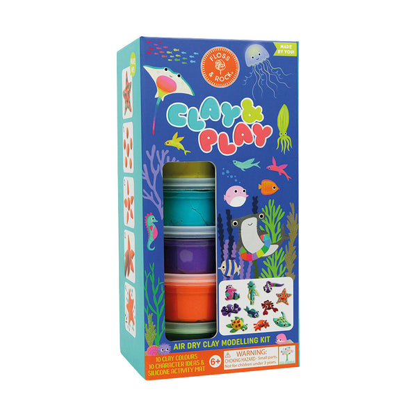 Floss & Rock selbsthärtender Ton, ocean