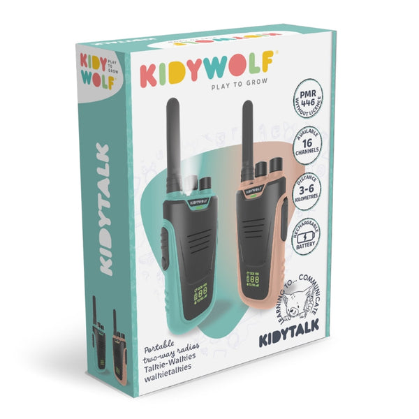 Kidywolf Walkie-Talkie--Set, Nude/Cyan