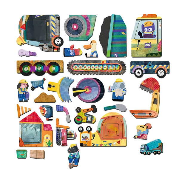 MierEdu magnetisches Spielset, Baustelle