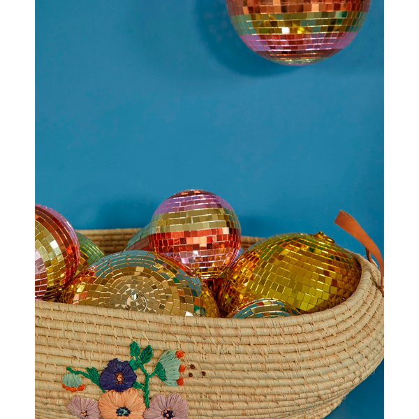 Discokugel medium, gold, Rice