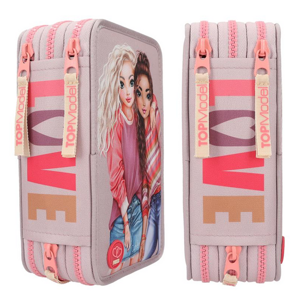 TOPModel Trippel-Federtasche mit LED, BEST FRIENDS