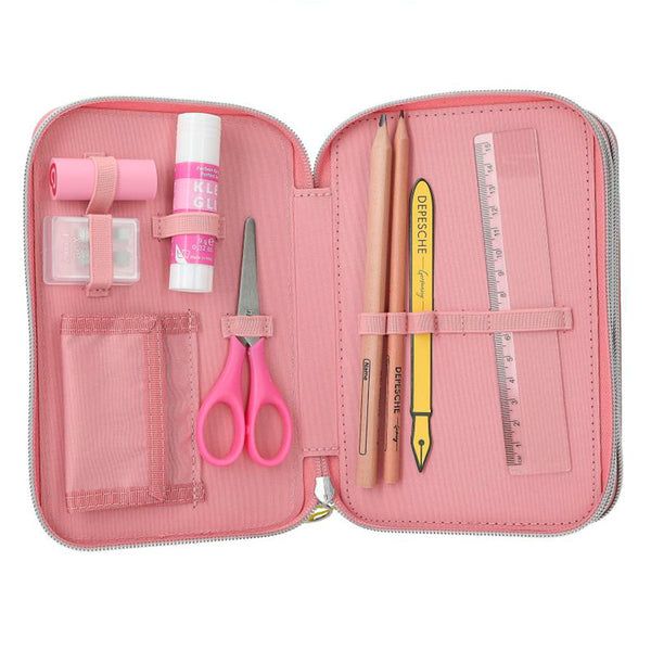 TopModel Dreifach-Federmäppchen mit Affen, Juicy