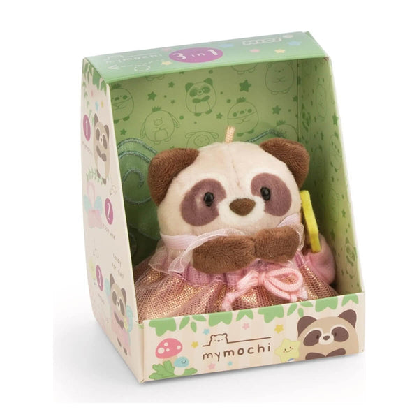 MyMochi Nici Geschenkbox, Waschbär Rakuma mit Zauberstab/Feen-Kleidung – 8 cm