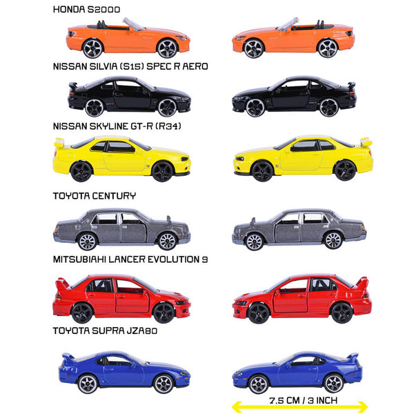 Majorette JDM Legends Premium Cars, verschiedene Varianten
