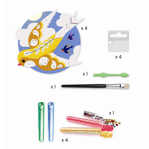 Djeco Kreativbox Glitzerkarten, Paradies