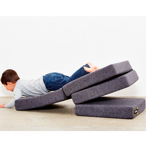 4-fache Matratze, grün mit hellgrünen Knöpfen, by KlipKlap