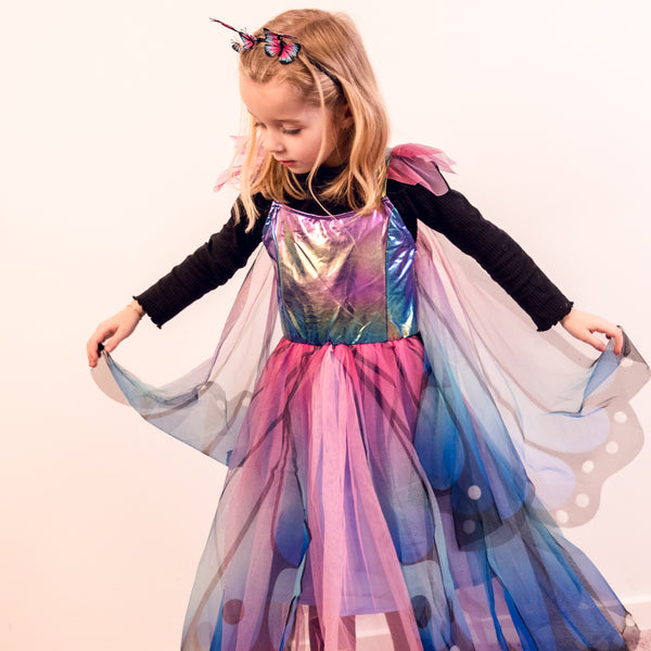 Great Pretenders Schmetterlingskleid und Flügel Blau/Lila