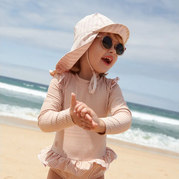 Liewood Cecilia Sonnenhut Stripe, Sorbet Rose/Creme de la Creme B